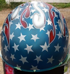 Flame Flag Helmet