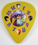 Jimi Hendrix Giant Guitar Pick Clock With Numbers