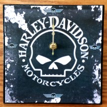 Harley Skull Clock